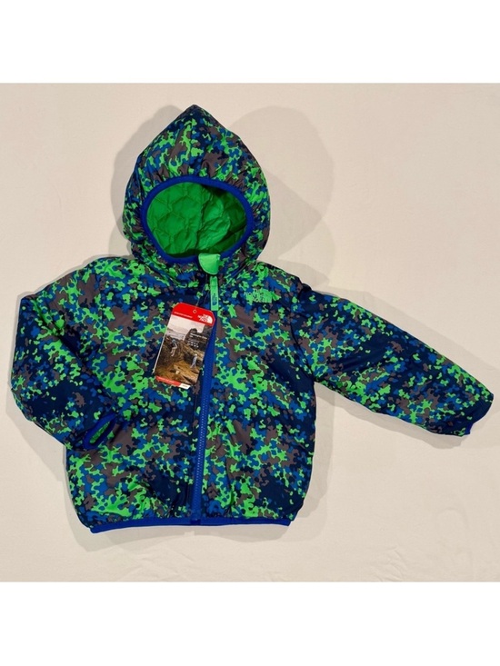 The North Face Other - New The North Face Perrito Jacket Boys 18-24M Krypton Green Quilted Reversible